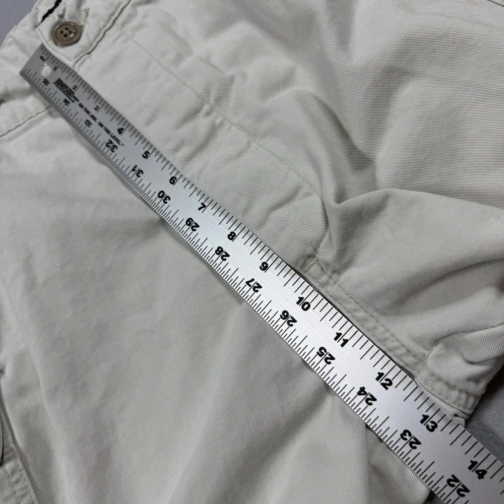 Polo Jeans Co Ralph Lauren Mens Ranger Cargo Shorts Tan Khaki Cotton Size 34